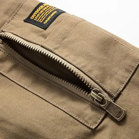 Men's Casual Military Cargo Bomber Jacket – Stylish Field Windbreaker Coat for Everyday Wear