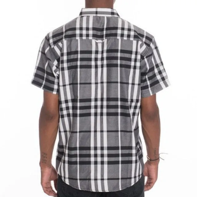 Men's Casual Short Sleeve Checker Shirts