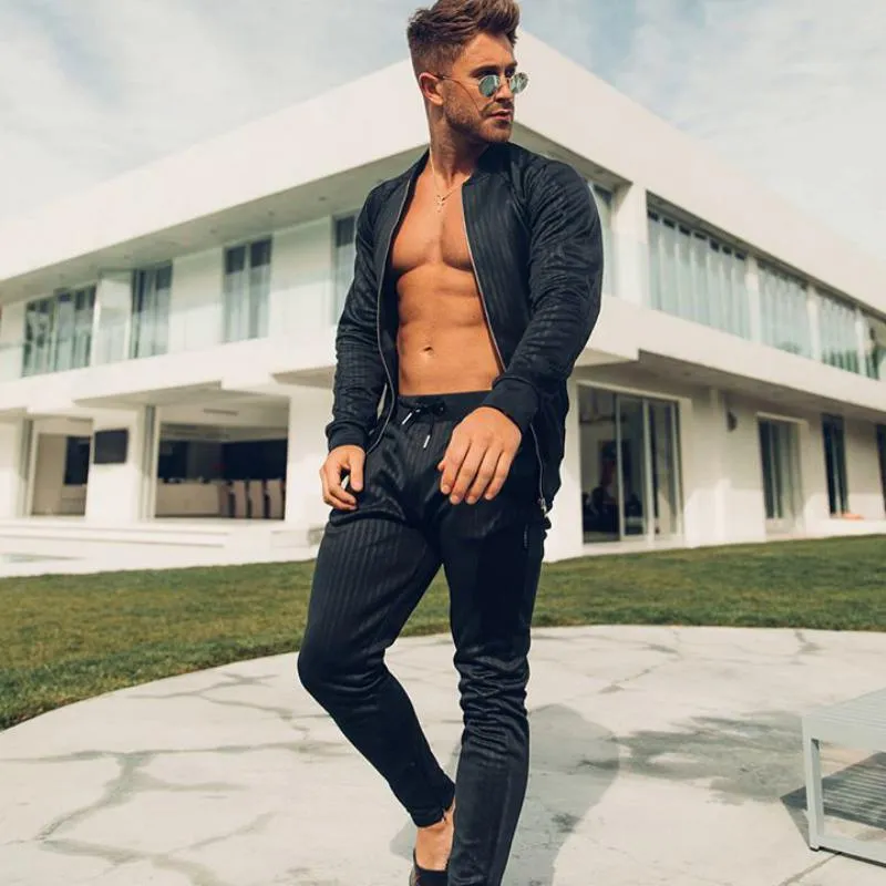 Men's Casual Tracksuit With Zipper