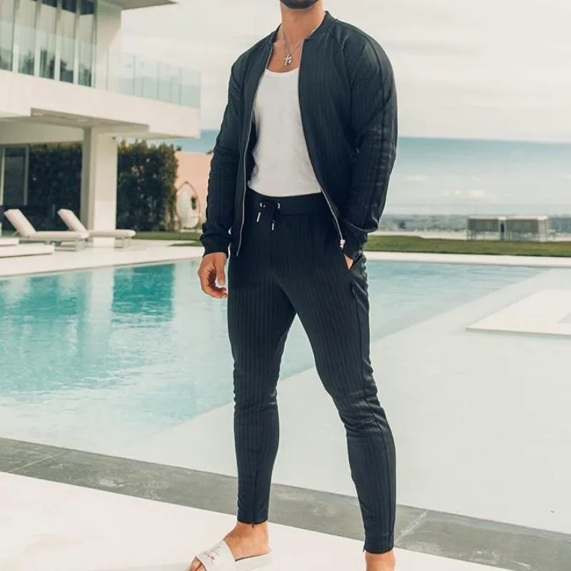 Men's Casual Tracksuit With Zipper