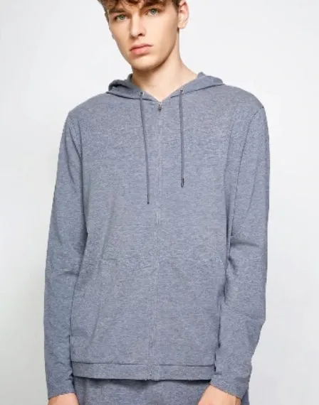 Men's Casual Zipped Long Sleeve Hoodie