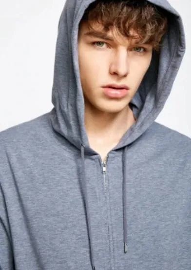 Men's Casual Zipped Long Sleeve Hoodie