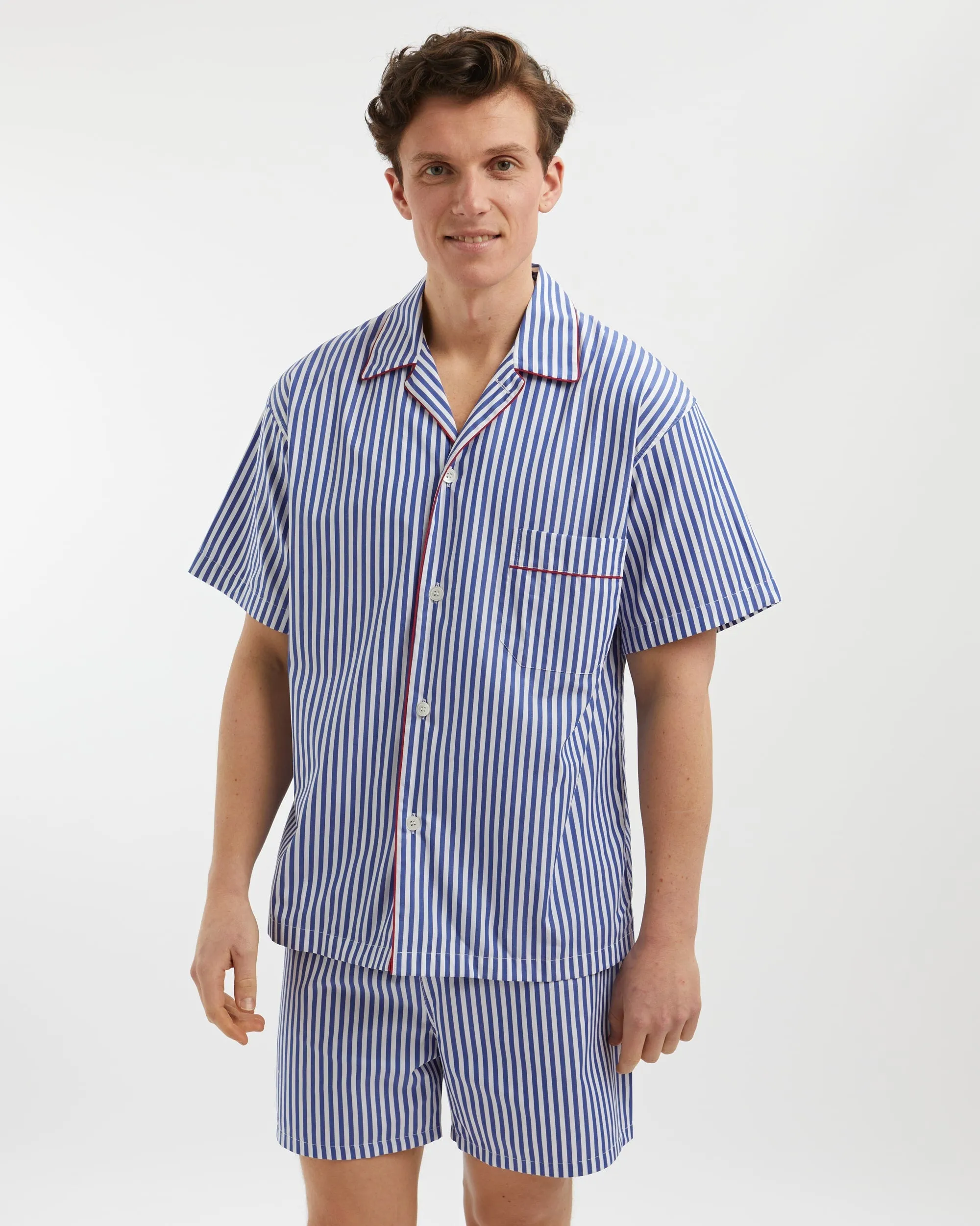 Men's Classic Cotton Short Pajamas - St. Moritz