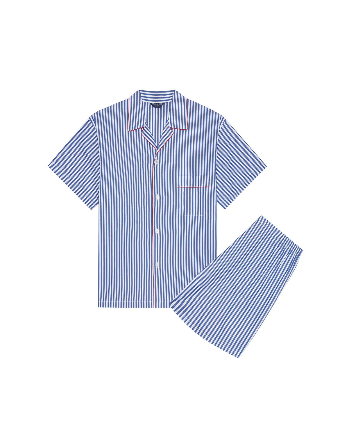 Men's Classic Cotton Short Pajamas - St. Moritz