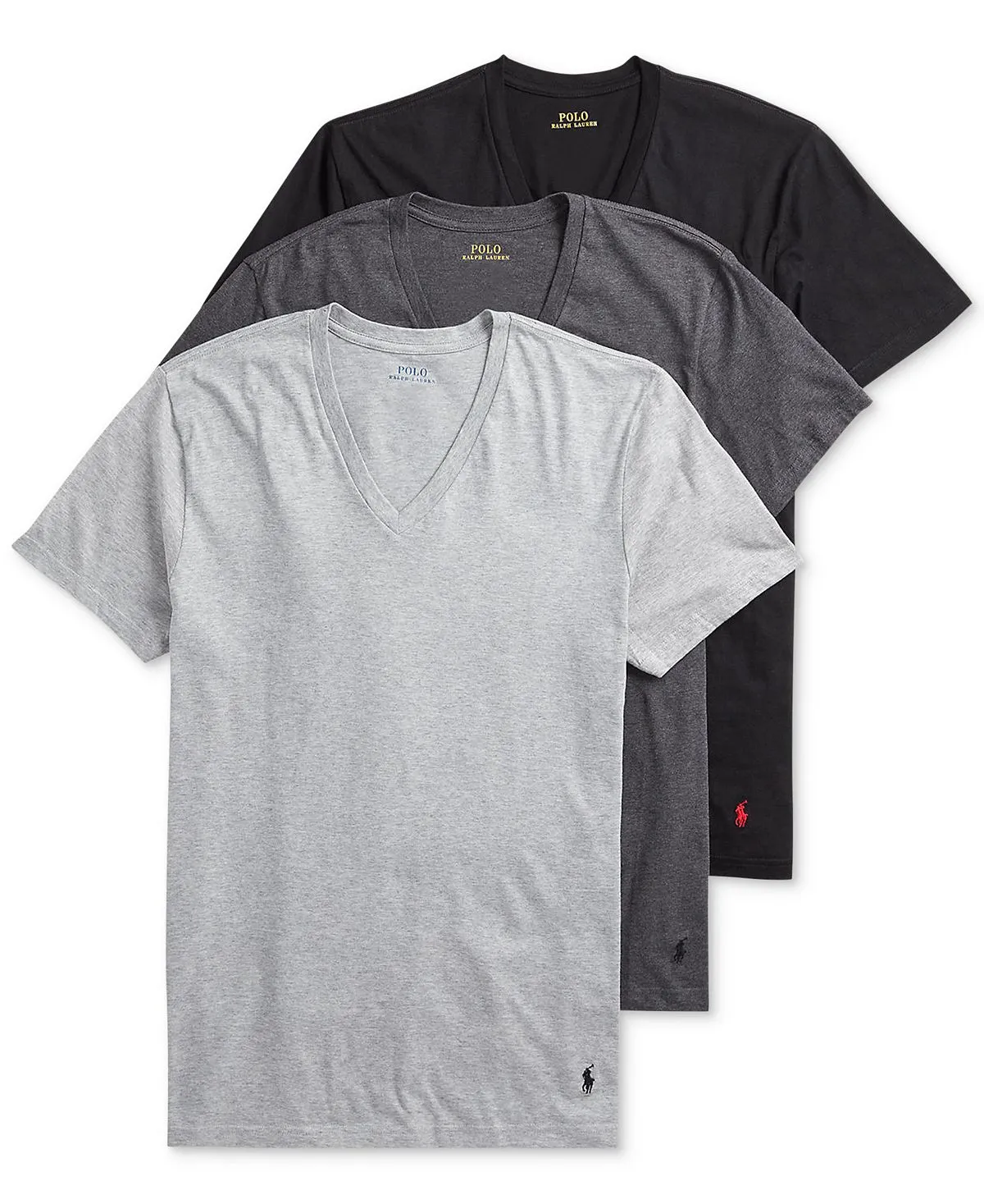 Men's Classic V-Neck Tank Top, 3 Pieces. in Polo Ralph Lauren pack, multi