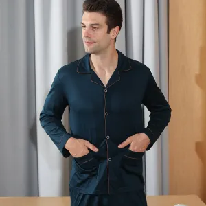 Men's Copper Infused Pajamas, Available in Navy Blue Only