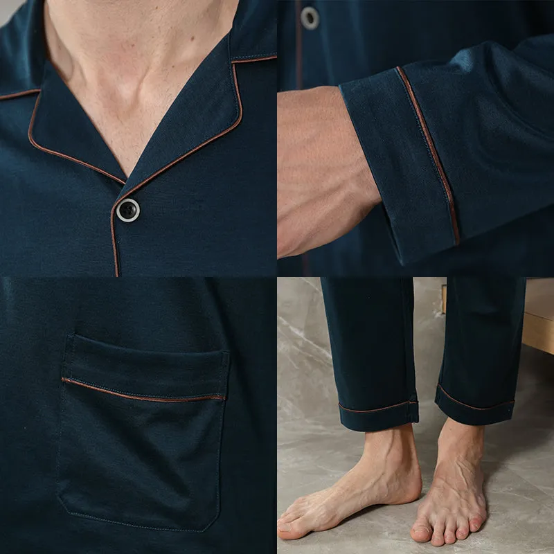 Men's Copper Infused Pajamas, Available in Navy Blue Only