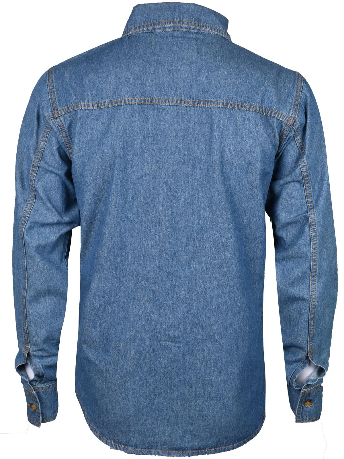 Mens Cotton Denim Long Sleeve Shirt