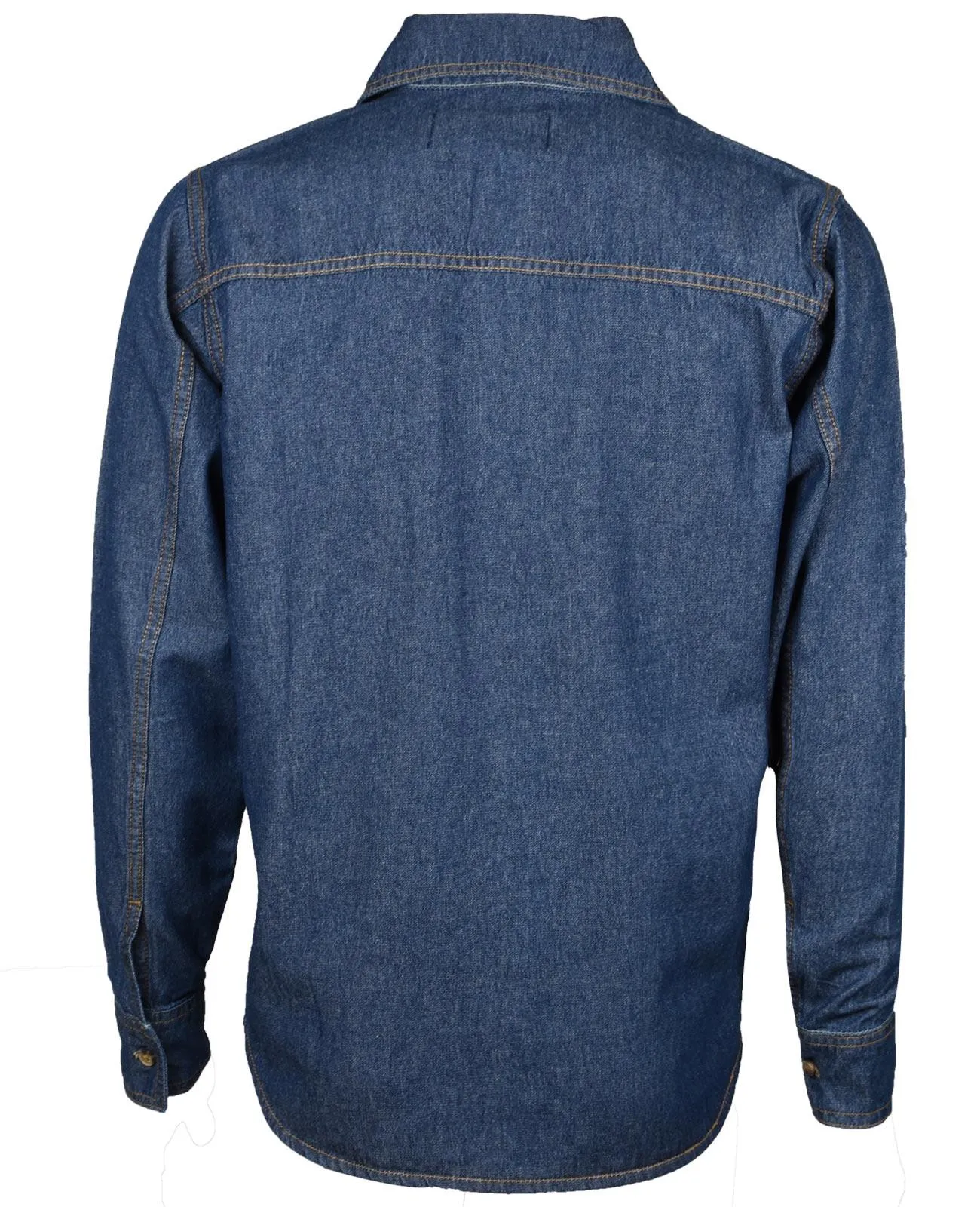 Mens Cotton Denim Long Sleeve Shirt