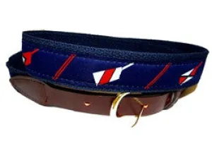 Men's Custom Canvas  Ribbon Belt Crew | Designs by Lillie