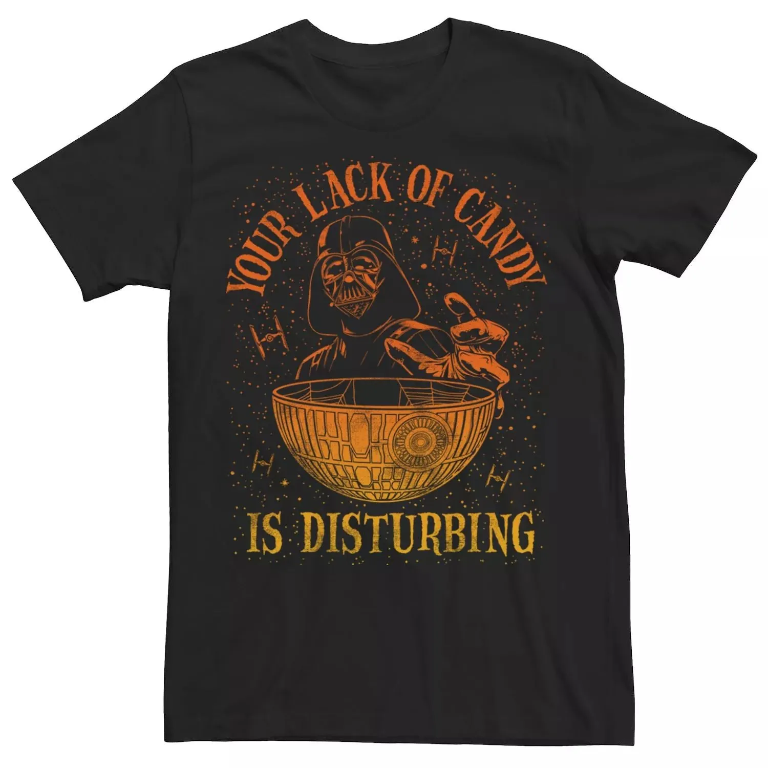 Men's Darth Vader T-Shirt: "Your Lack of Candy Is Worrying" Star Wars