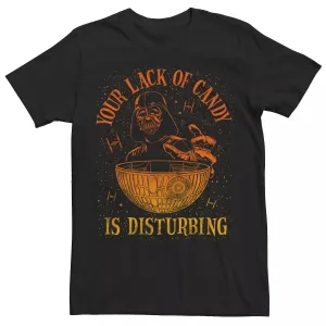 Men's Darth Vader T-Shirt: "Your Lack of Candy Is Worrying" Star Wars