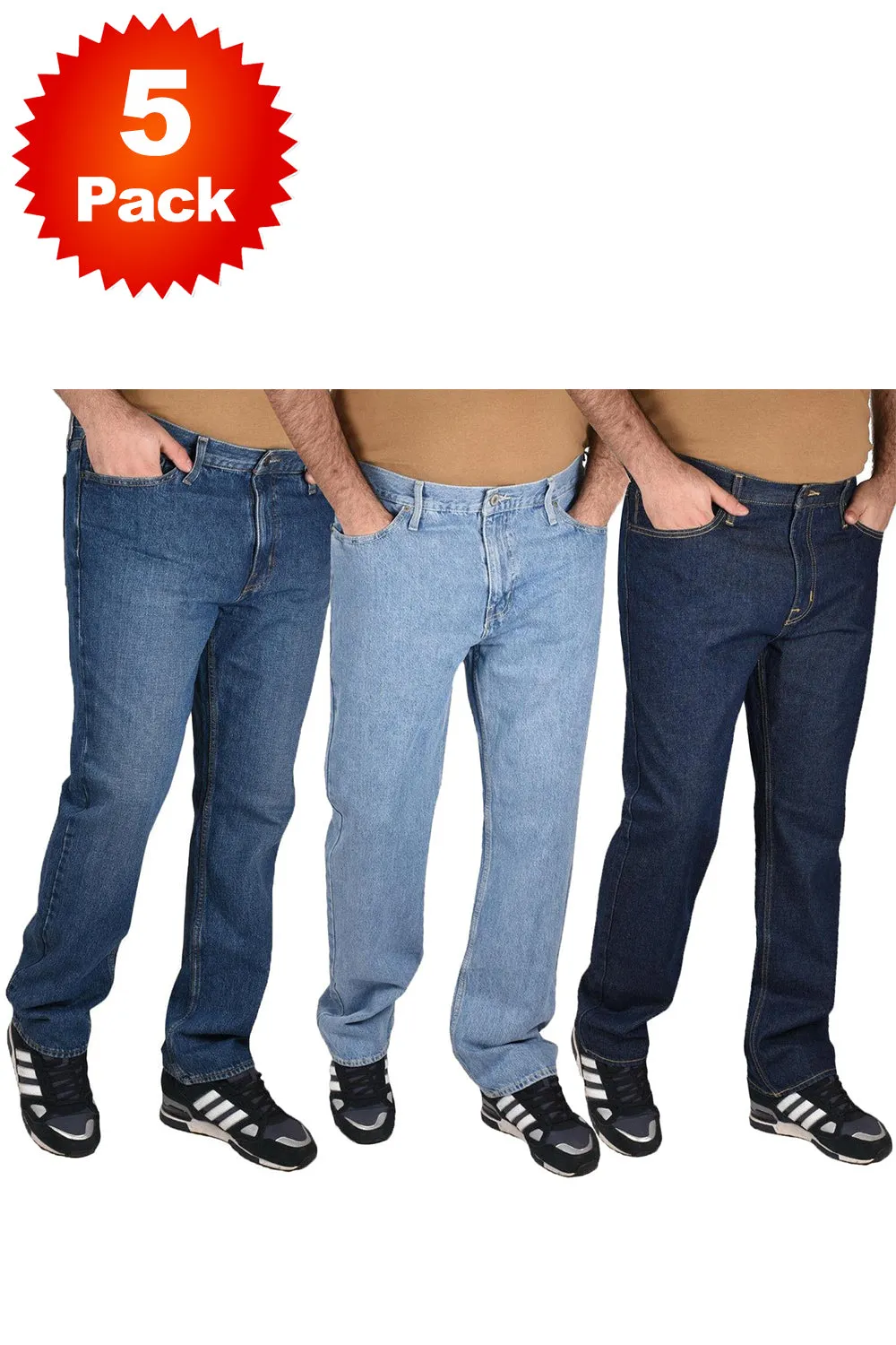 Mens Denim Fellow Jeans - 5/10/20 Pack