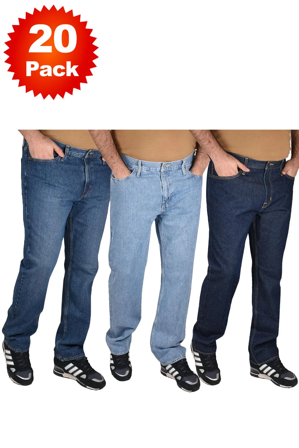 Mens Denim Fellow Jeans - 5/10/20 Pack