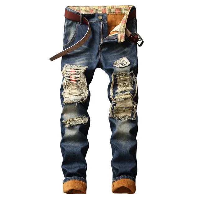 Men's Denim Jeans Punk Streetwear