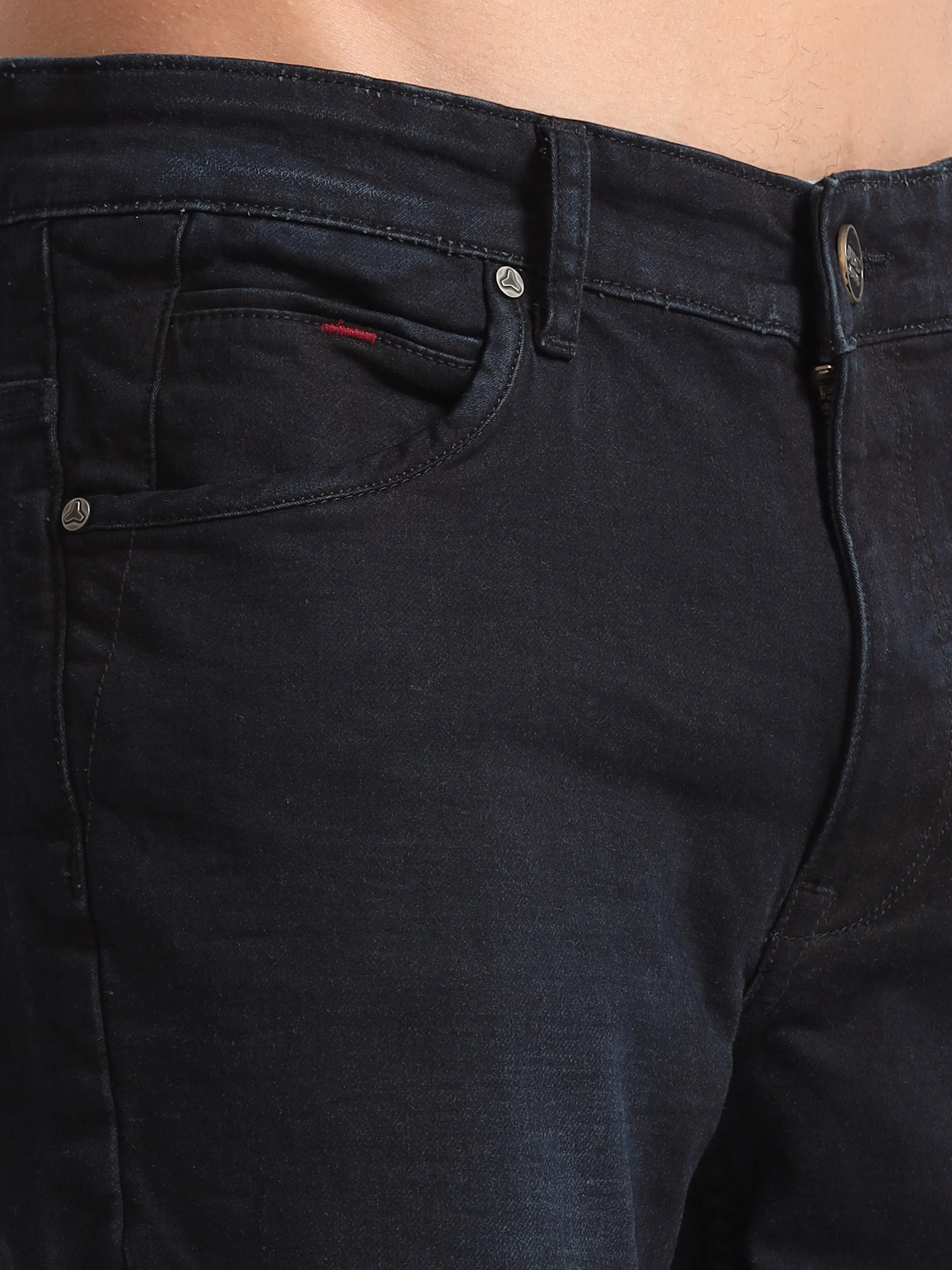 MEN'S  DK.NAVY SOLID SLIM FIT JEANS