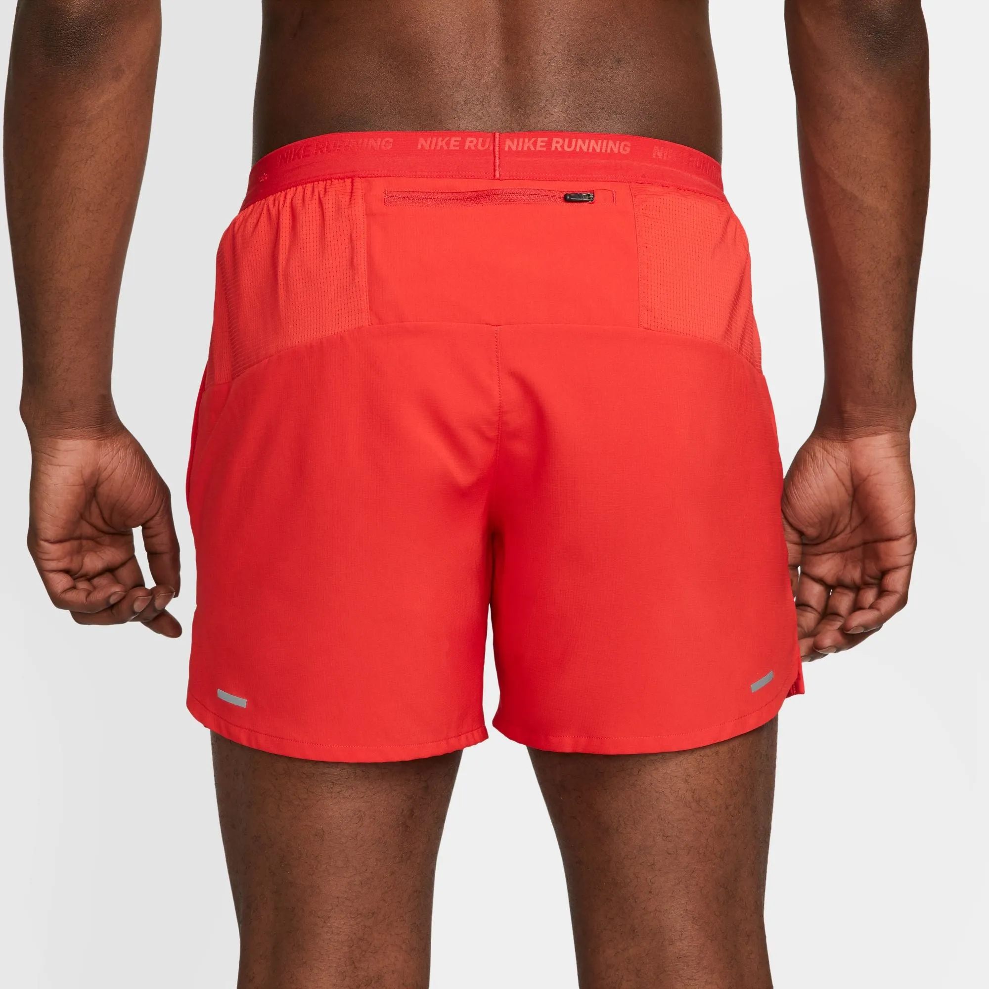 Men's DRI-FIT Stride 5" Shorts (657 - University Red/Black/Reflective Silver)