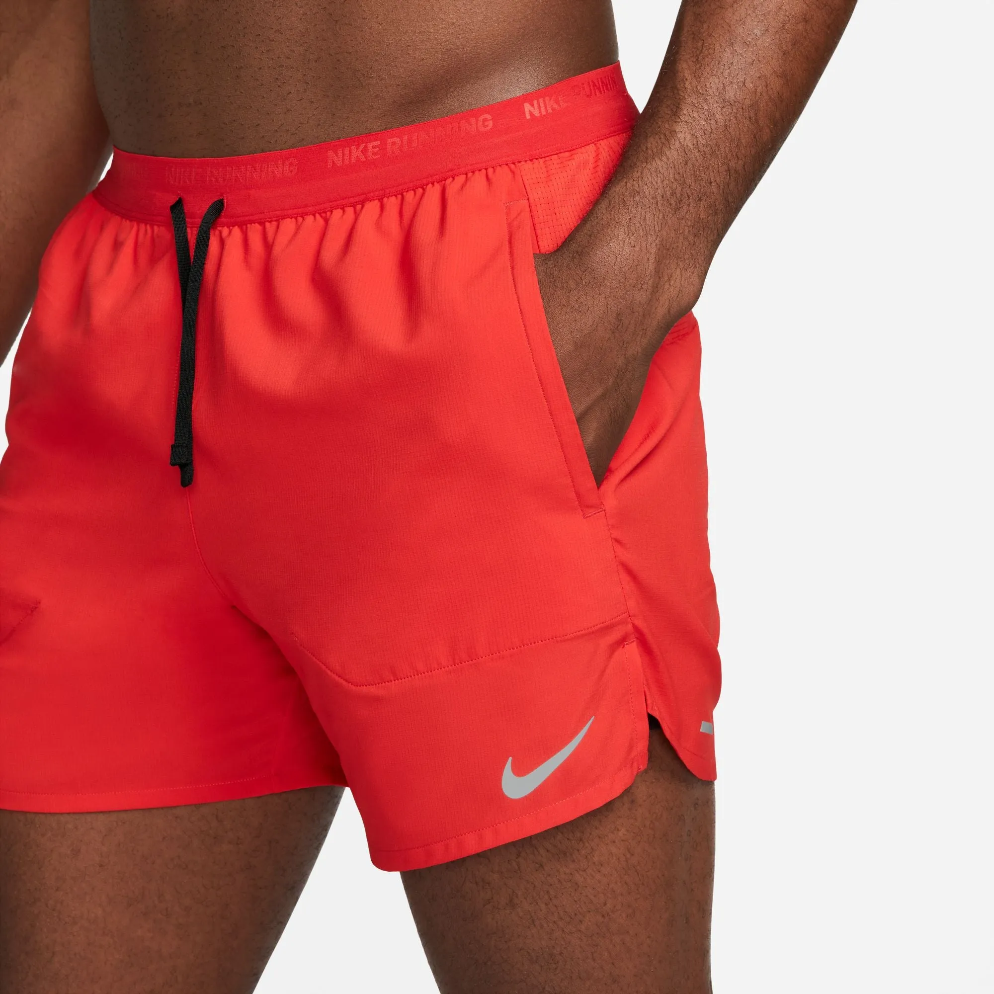 Men's DRI-FIT Stride 5" Shorts (657 - University Red/Black/Reflective Silver)
