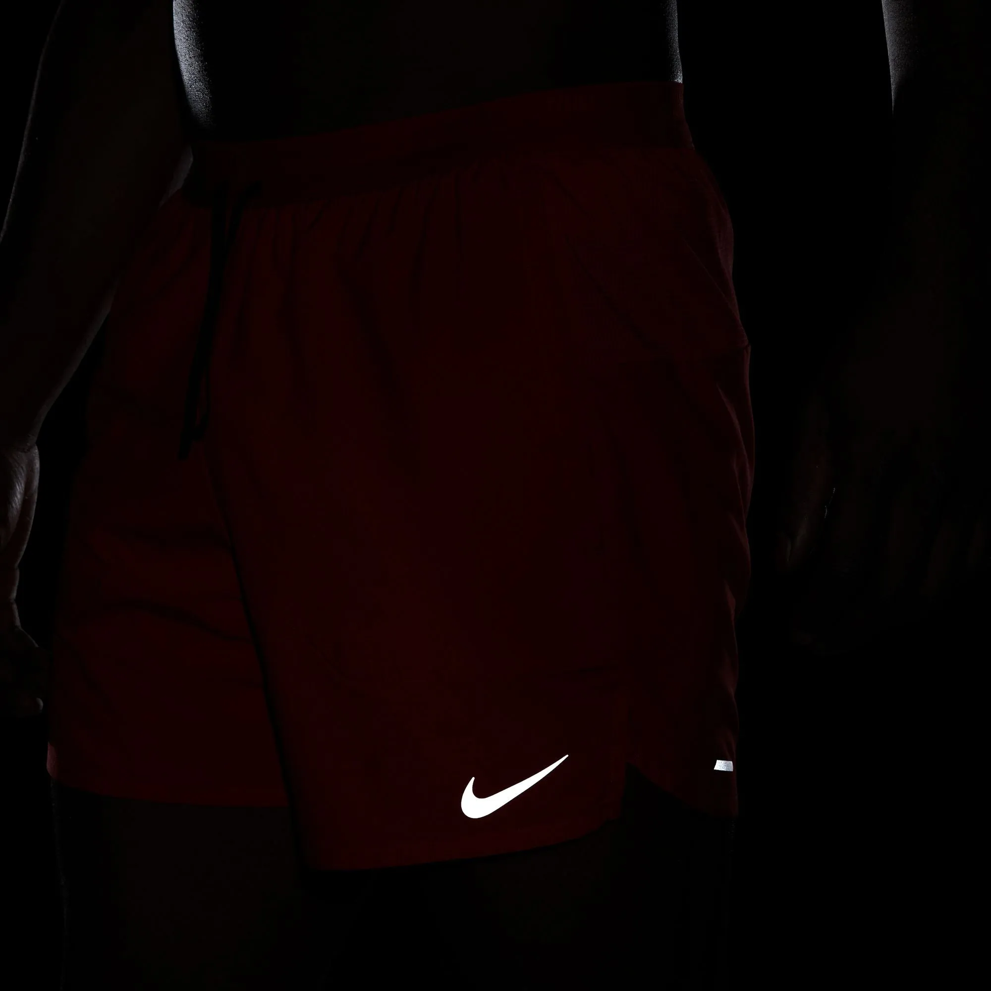 Men's DRI-FIT Stride 5" Shorts (657 - University Red/Black/Reflective Silver)