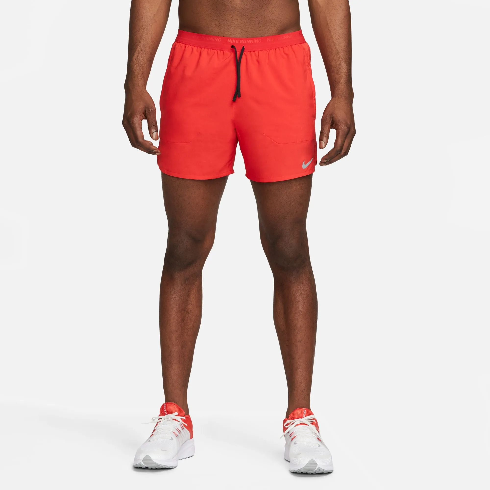 Men's DRI-FIT Stride 5" Shorts (657 - University Red/Black/Reflective Silver)