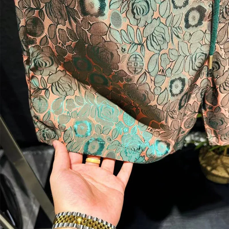 Men's Ethnic Style Ice Silk Shorts