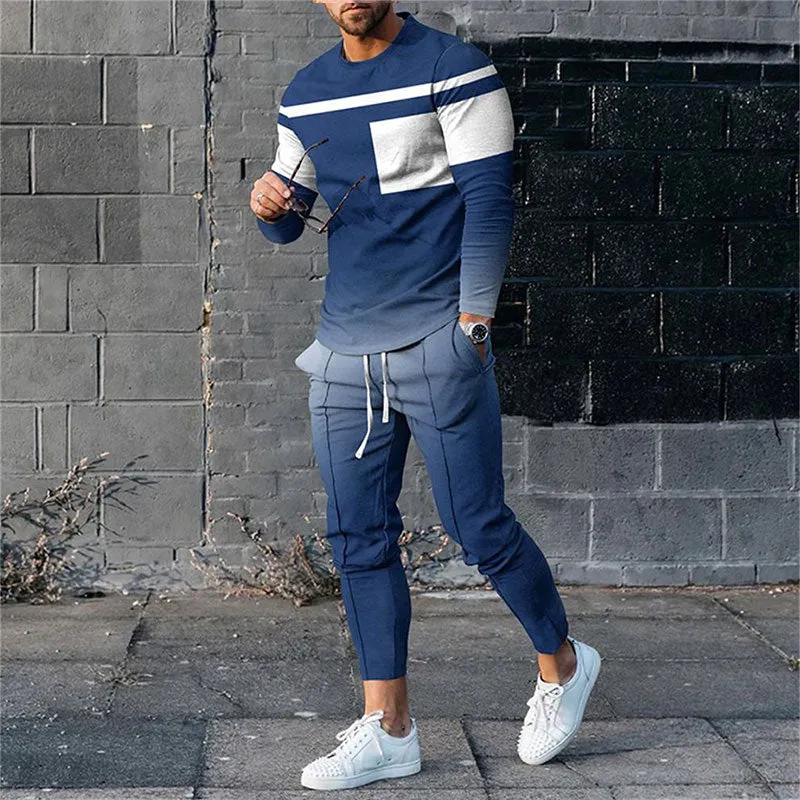 Men's Fashion Long-sleeve Tracksuit