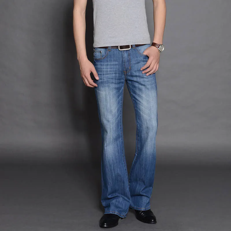Men's Flared Long Loose Fit Jeans
