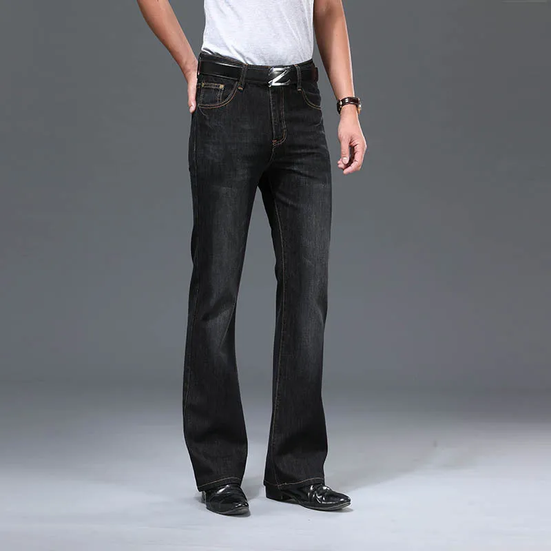 Men's Flared Long Loose Fit Jeans
