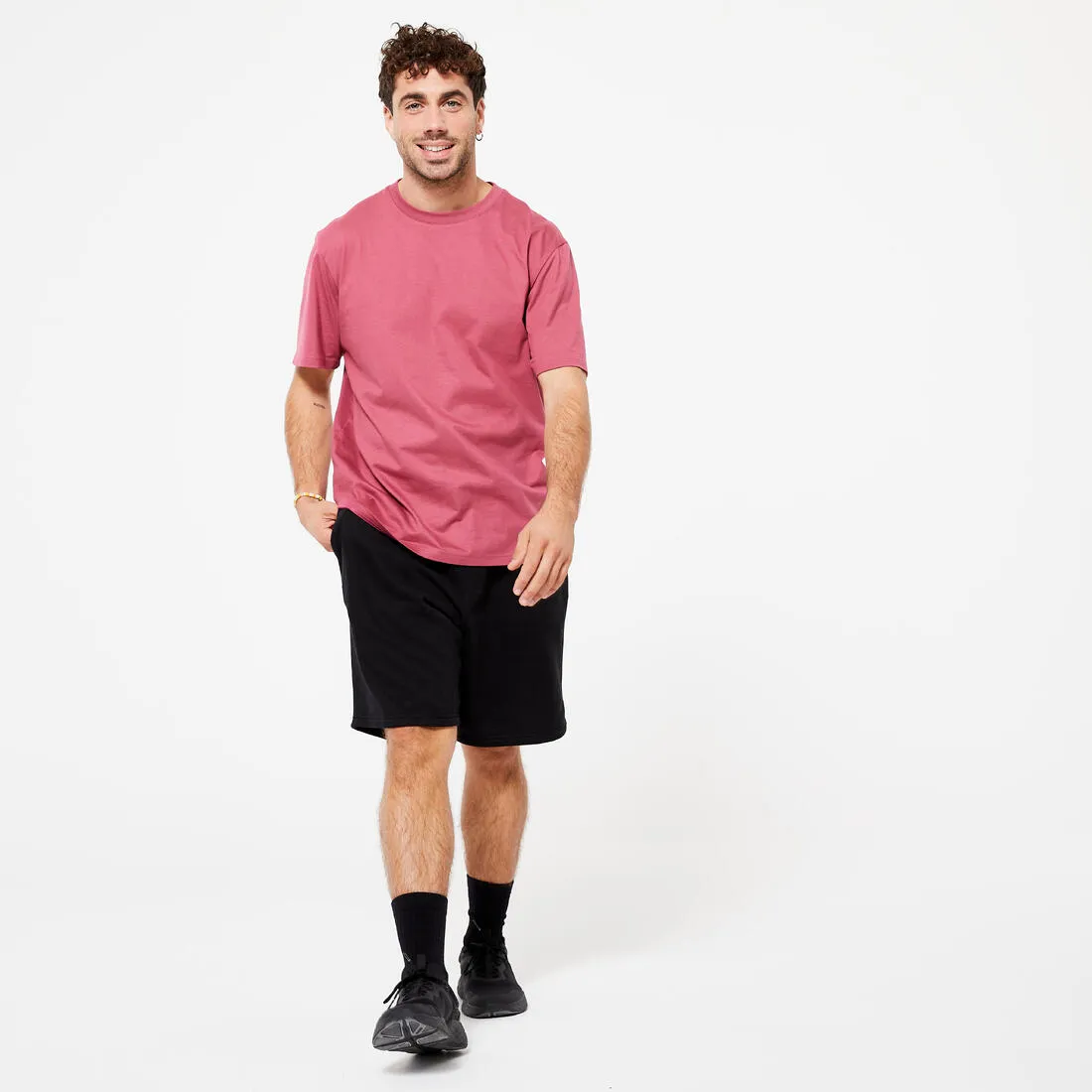 Men's Fleece Fitness Shorts with Pockets