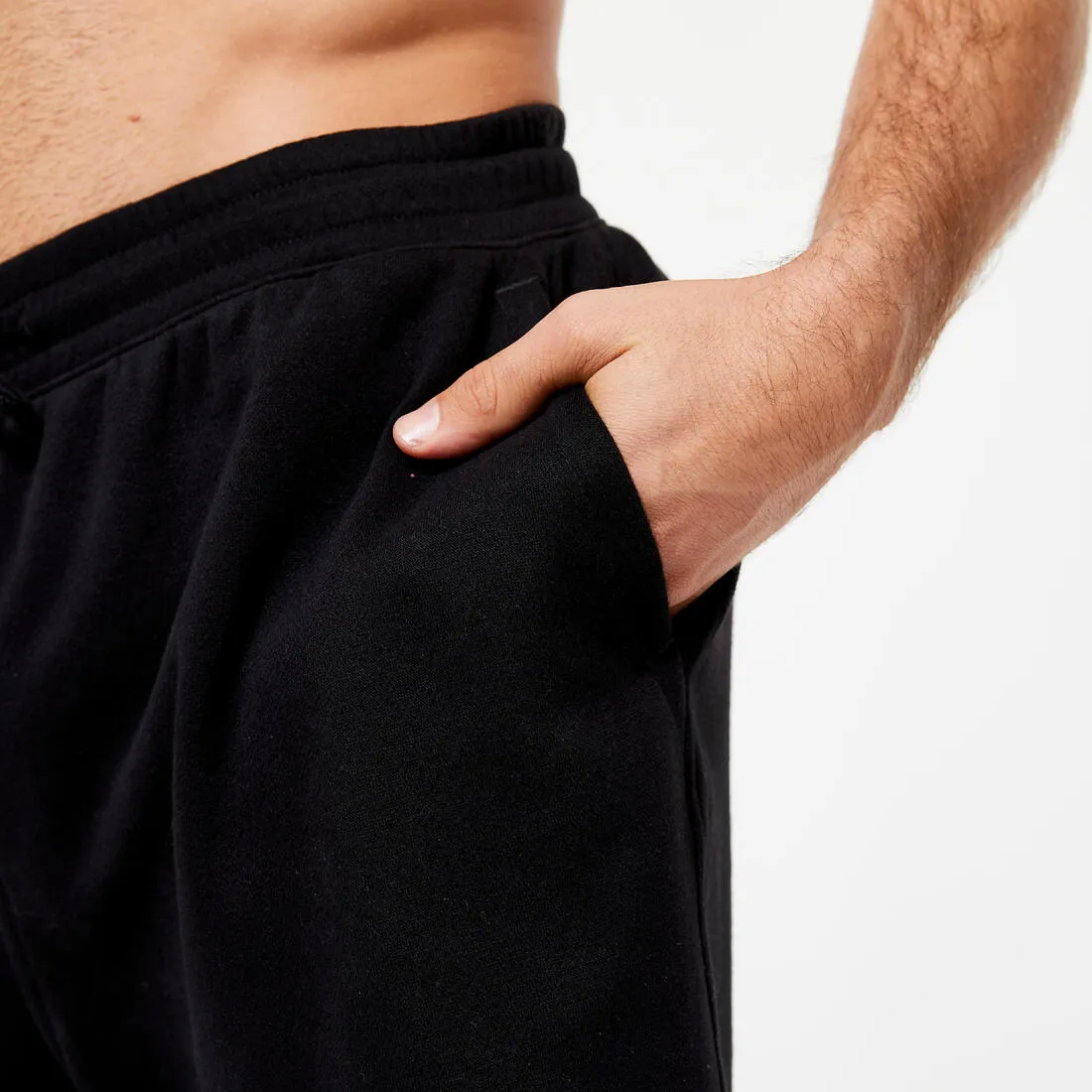 Men's Fleece Fitness Shorts with Pockets