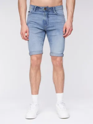 Mens Flex Denim Shorts Light Wash