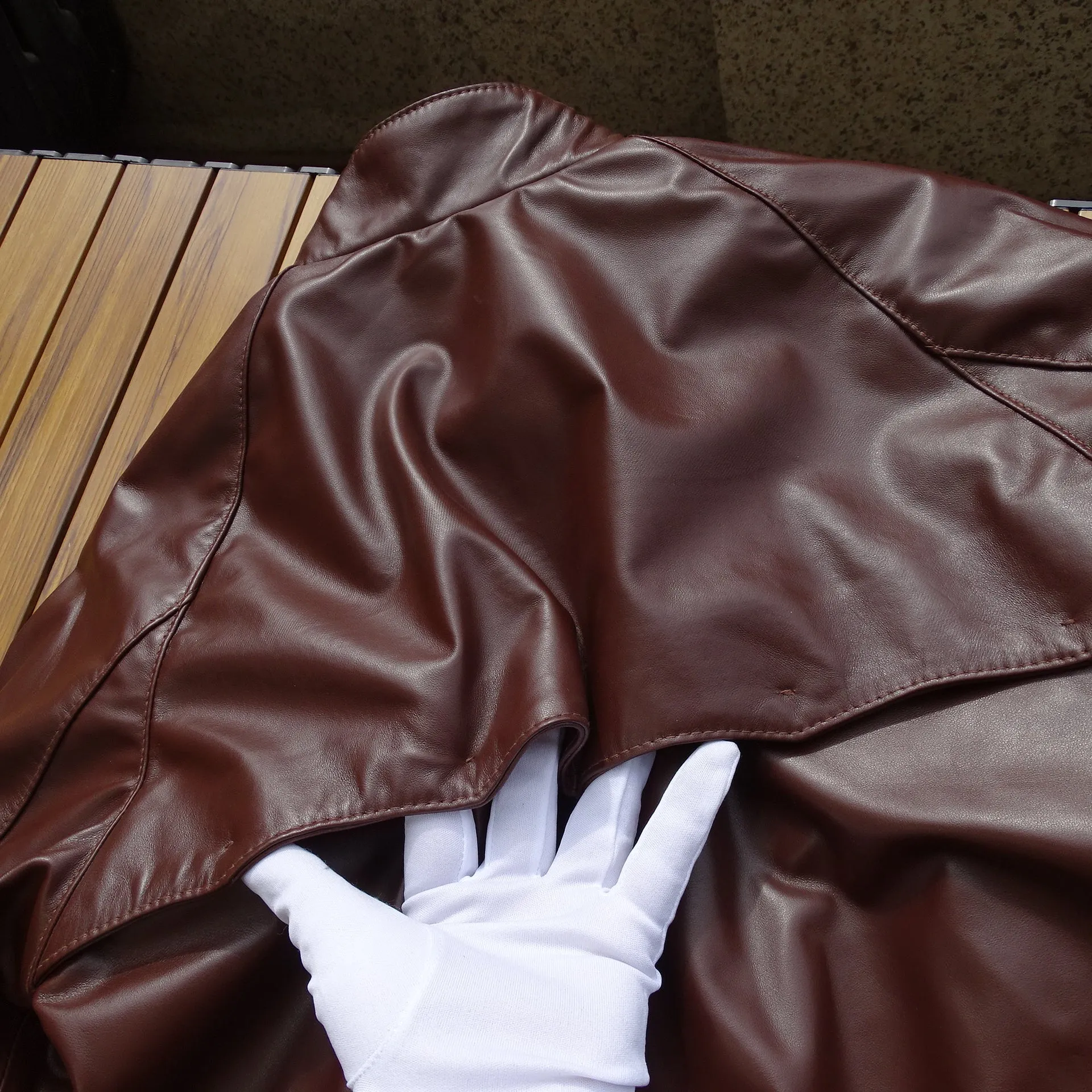 Men's Golf Leather Jacket