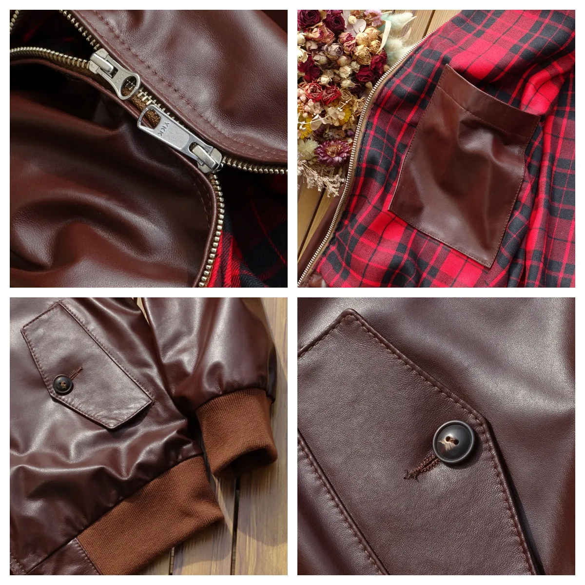 Men's Golf Leather Jacket