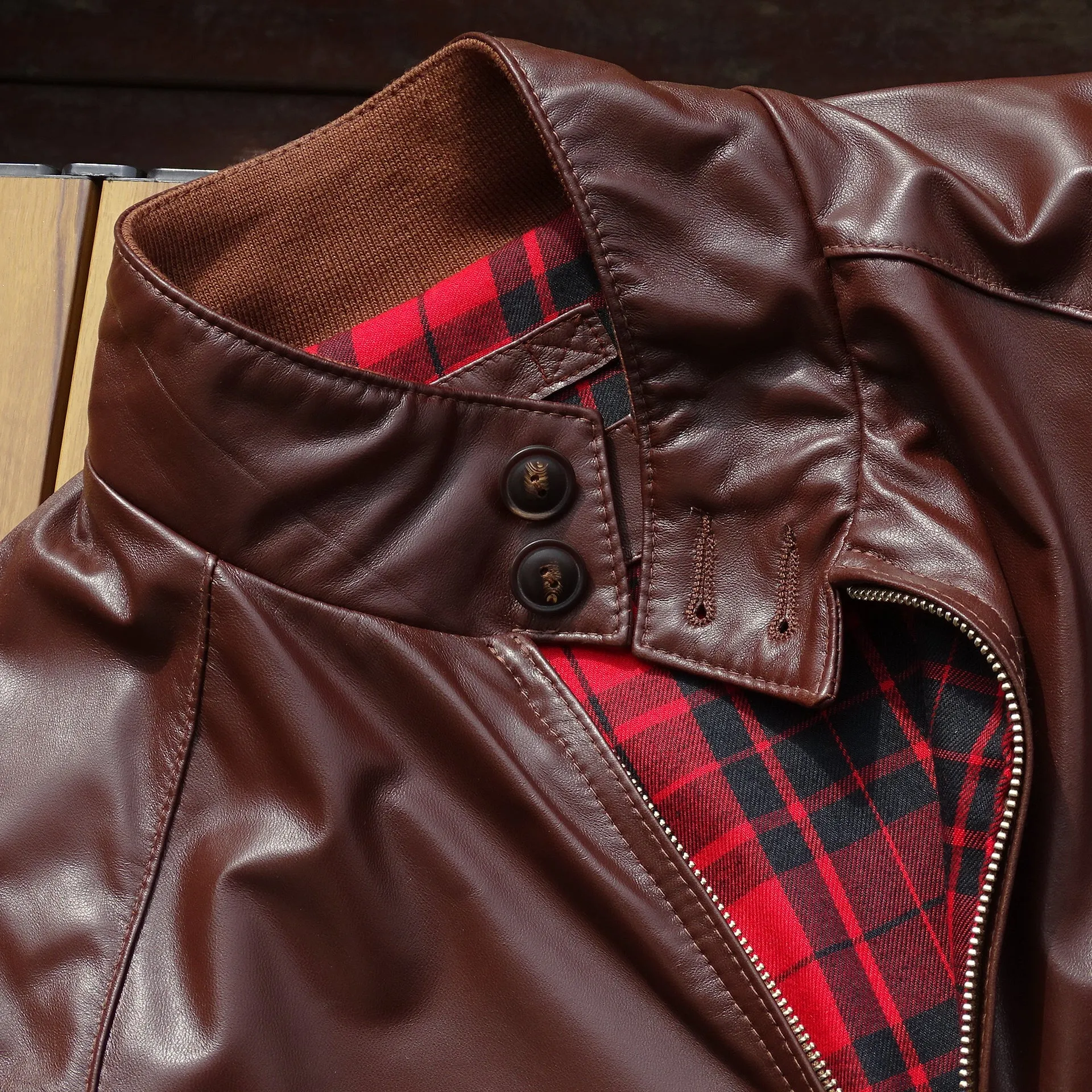 Men's Golf Leather Jacket