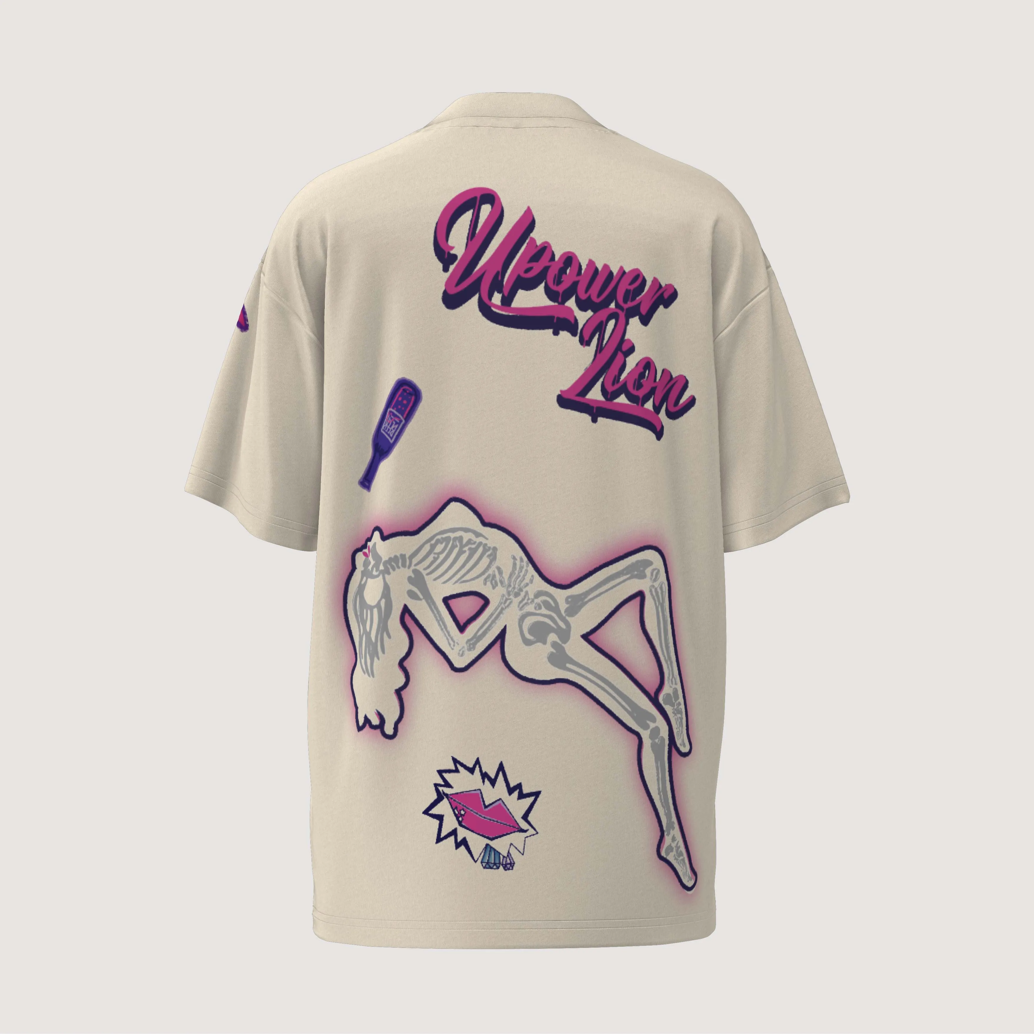 Men's Graffiti Pattern Tee Urban Streetwear Clothes Oversized Fit