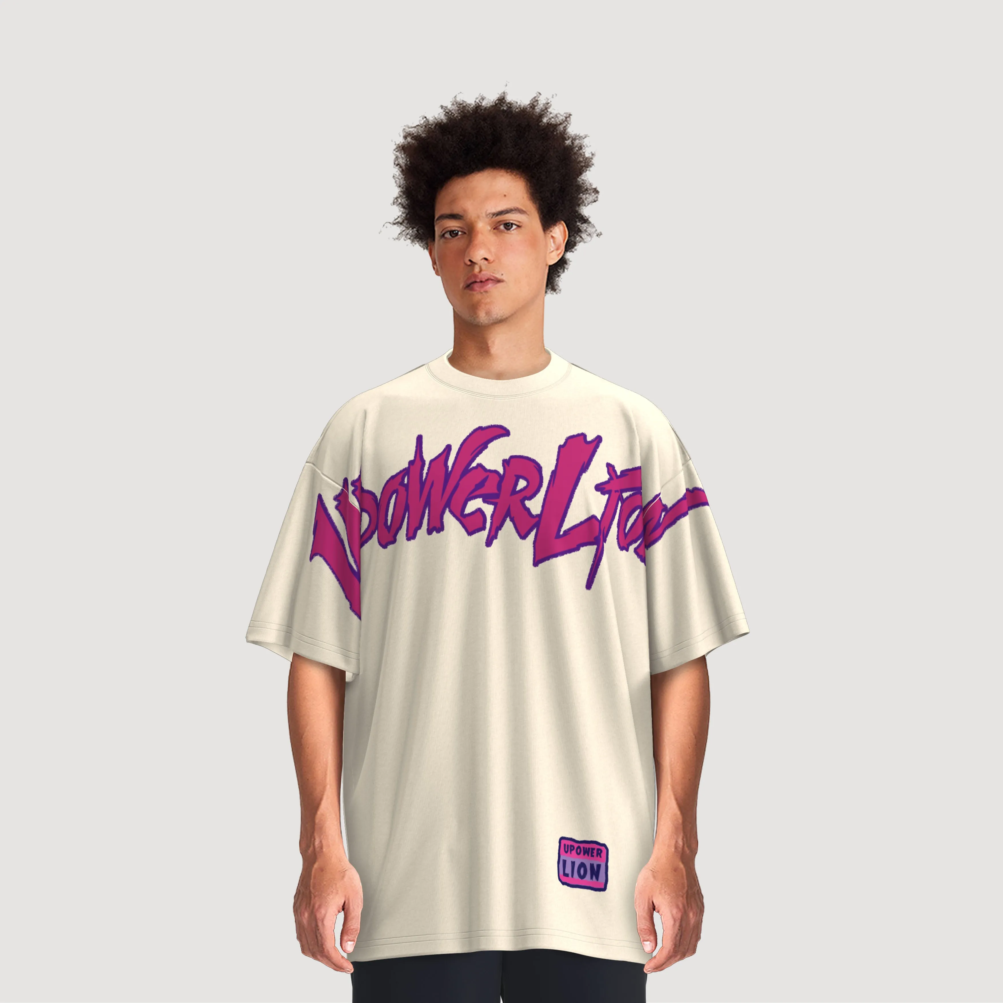Men's Graffiti Pattern Tee Urban Streetwear Clothes Oversized Fit