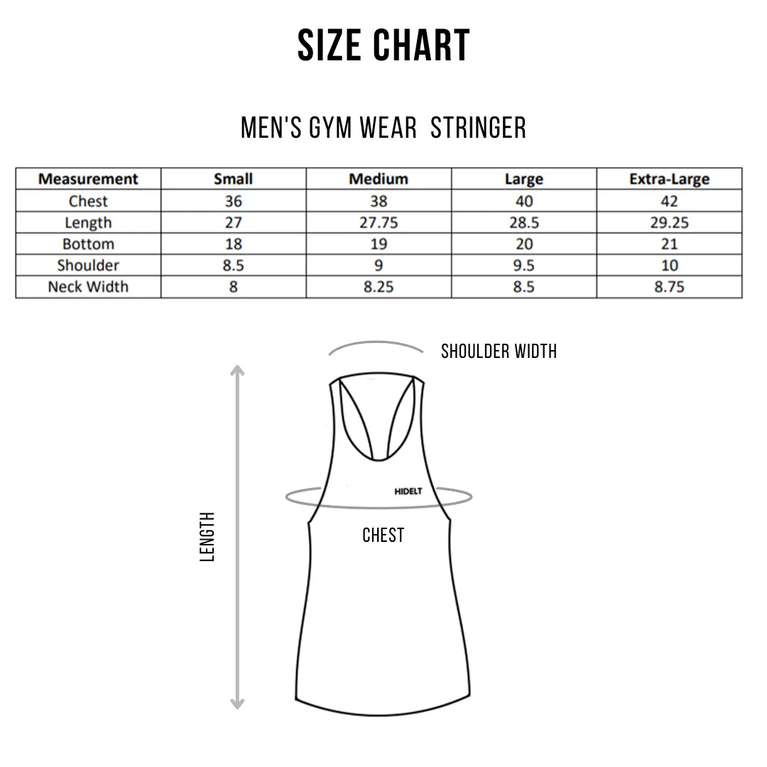 Men's Gym wear Jacquard knit Cool Blue Stringer
