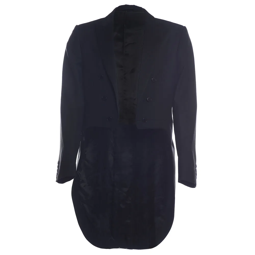 Men's Hackett, 110S Midnight Wool Suit in Black