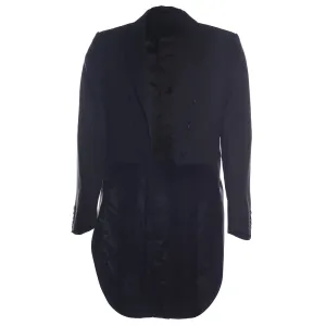 Men's Hackett, 110S Midnight Wool Suit in Black