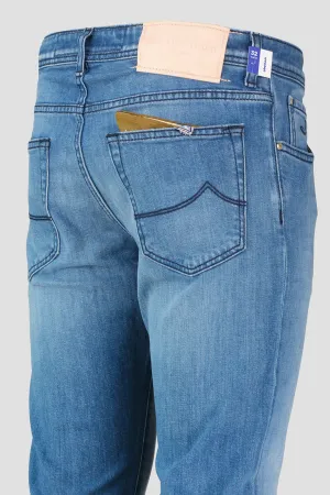 Men's Jacob Cohen Navy Denim 5 Pocket Slim Fit Nick Jeans