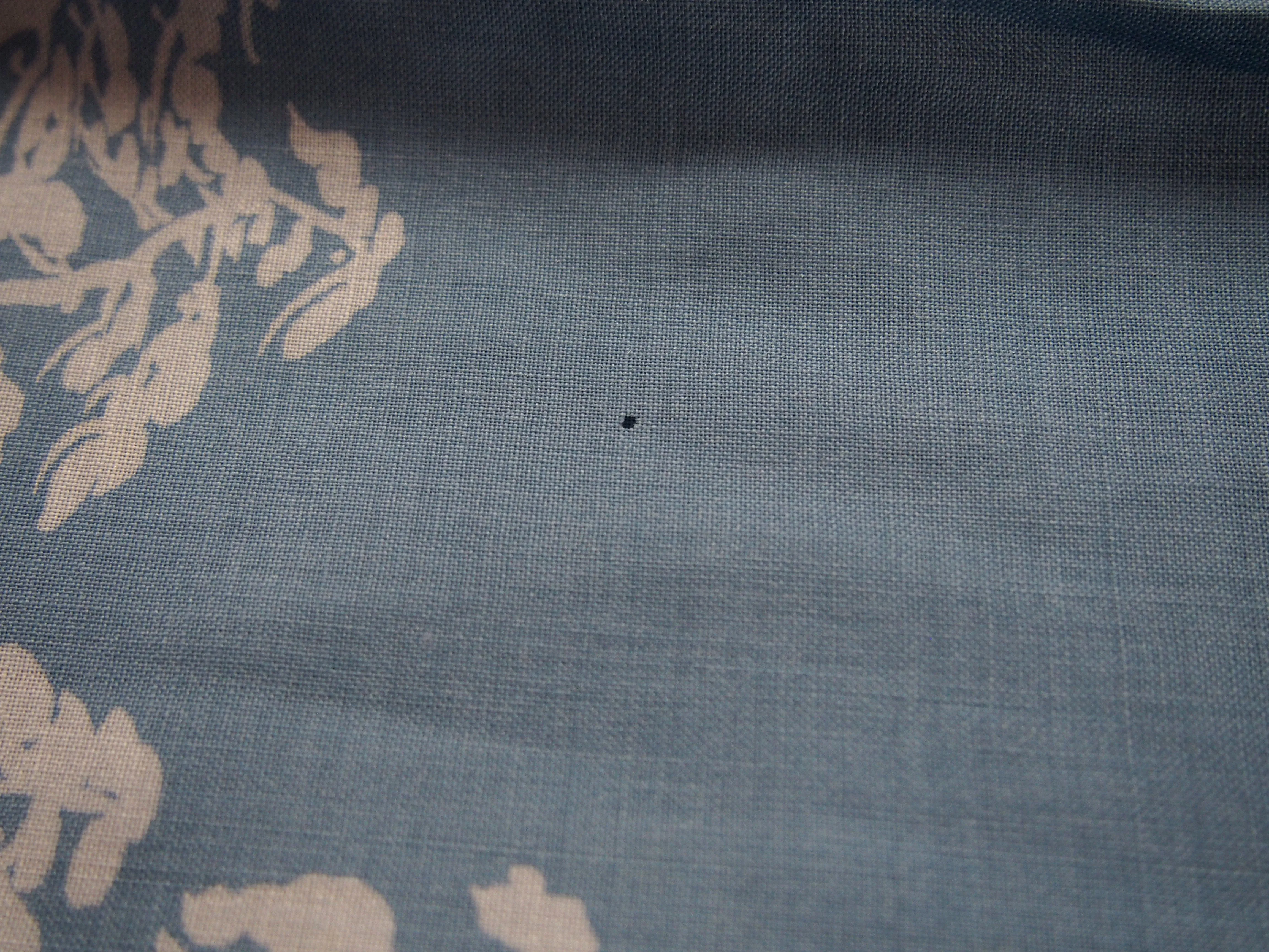 Men's kimono undershirt- steel blue w/landscape scene