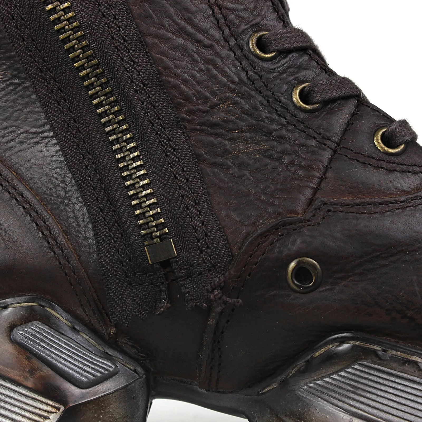 Men's Leather athletic walking Moto Boots OS-5008-S-8