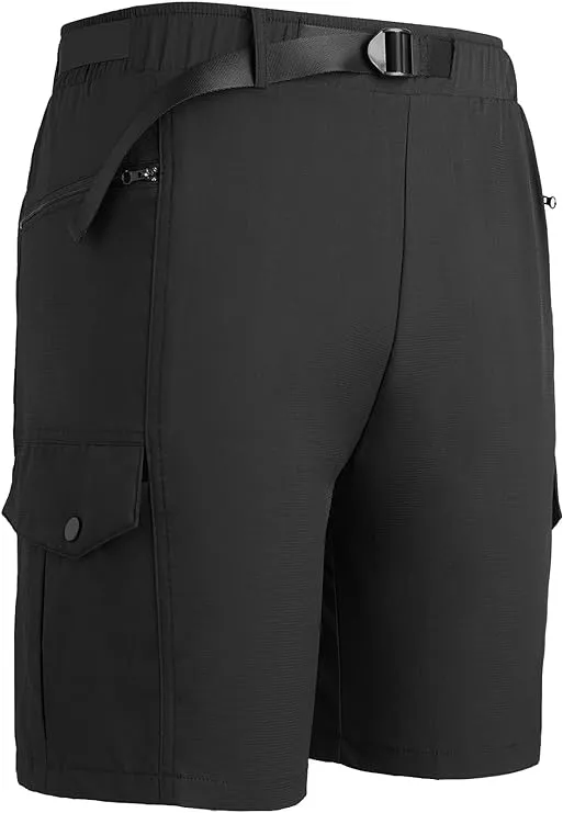 Men's Lightweight Cargo Black Shorts