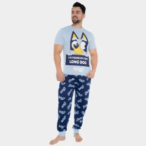 Men's Long Dog Bluey Pajamas