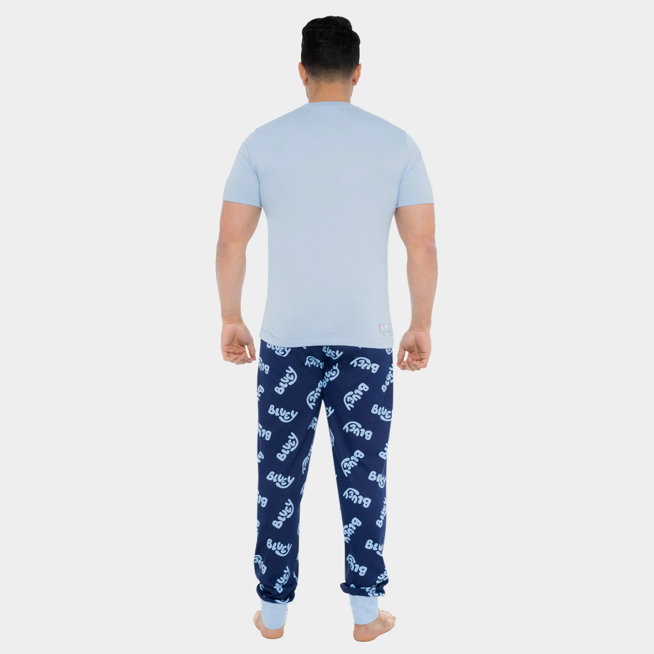 Men's Long Dog Bluey Pajamas