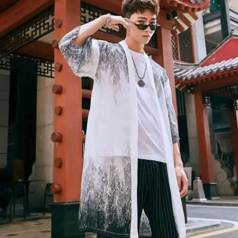 Mens Long Kimono 'Kazuko'