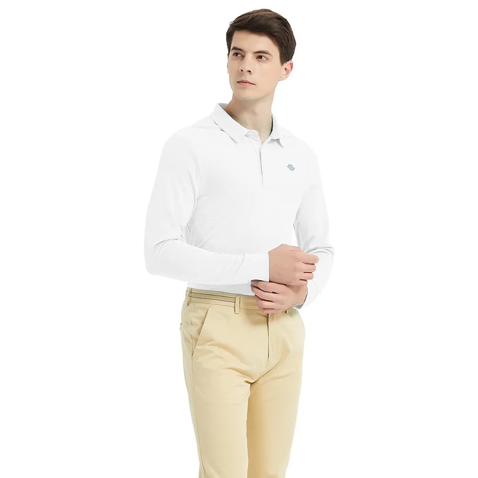 Men's long-sleeved sports Polo shirt