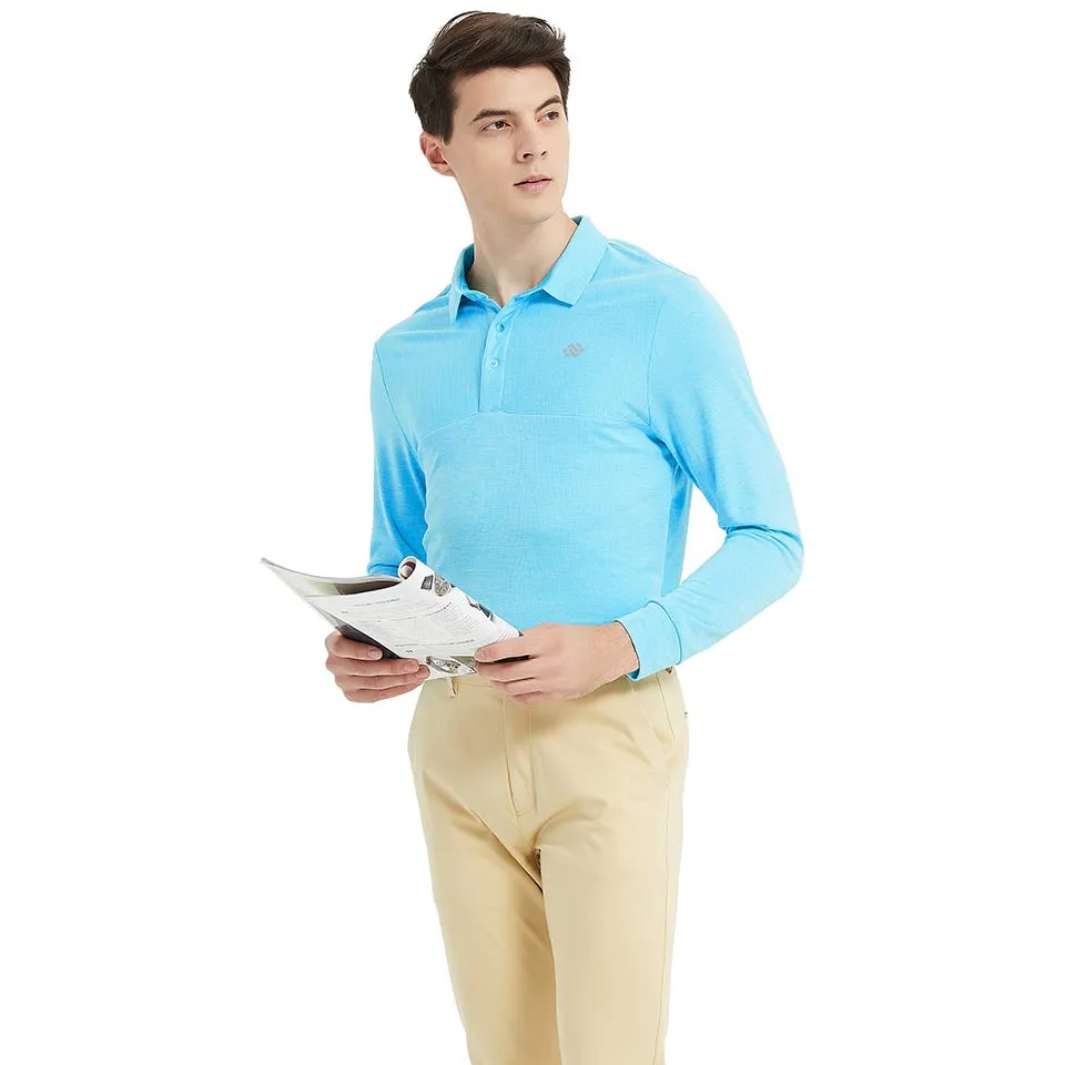 Men's long-sleeved sports Polo shirt