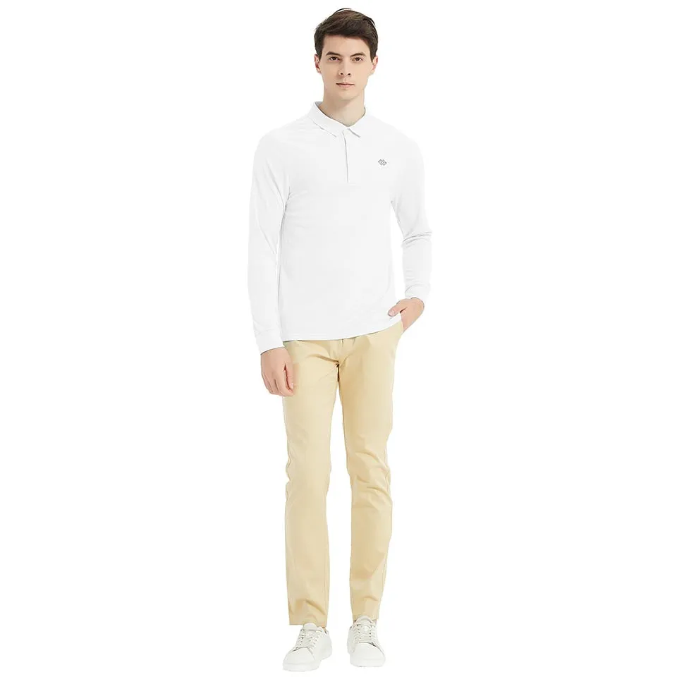 Men's long-sleeved sports Polo shirt