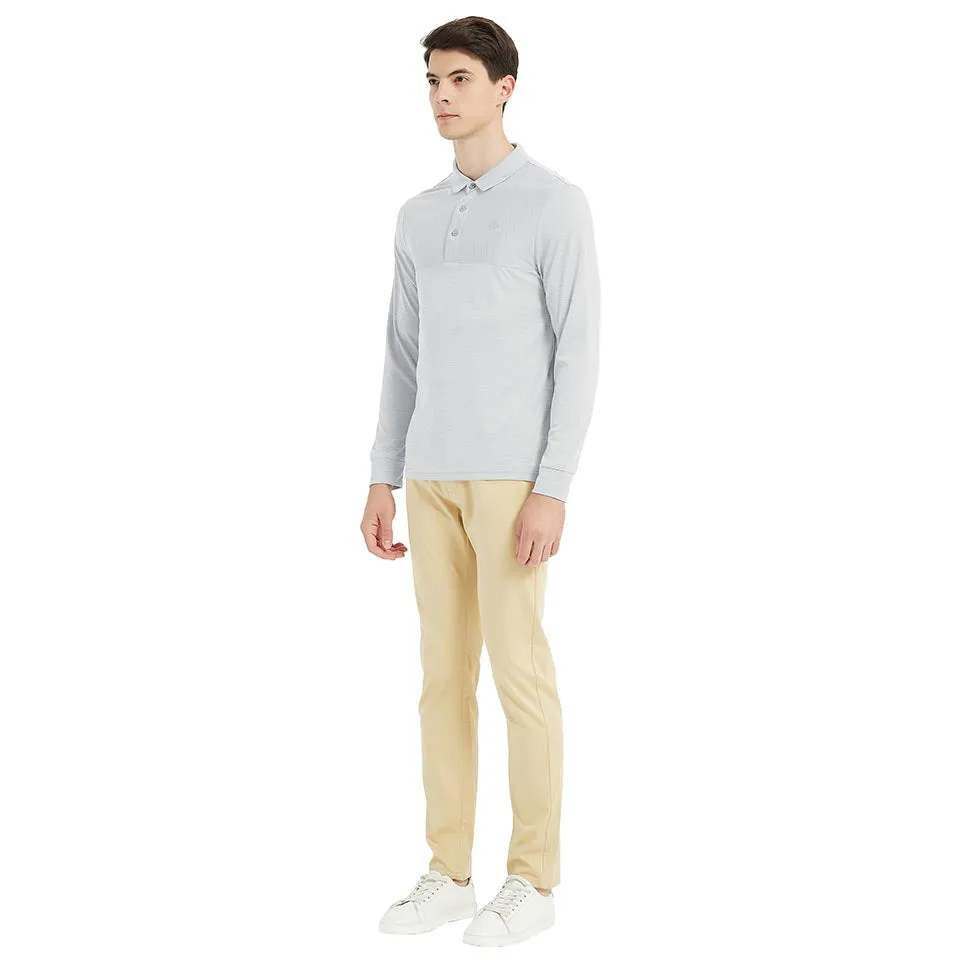Men's long-sleeved sports Polo shirt